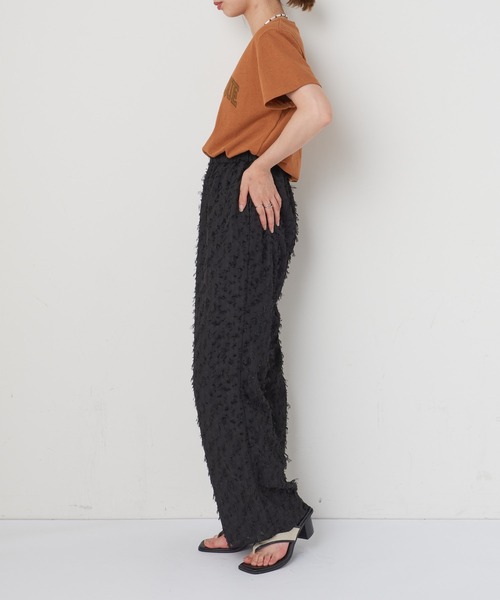 CIAOPANIC（チャオパニック）の「ECORICH"ALBUQUERQUE"Tee/ロゴプリントTシャツ（Tシャツ/カットソー・レディース・チャコールグレー/アイボリー/キャメル・FREE）」の16枚目の写真