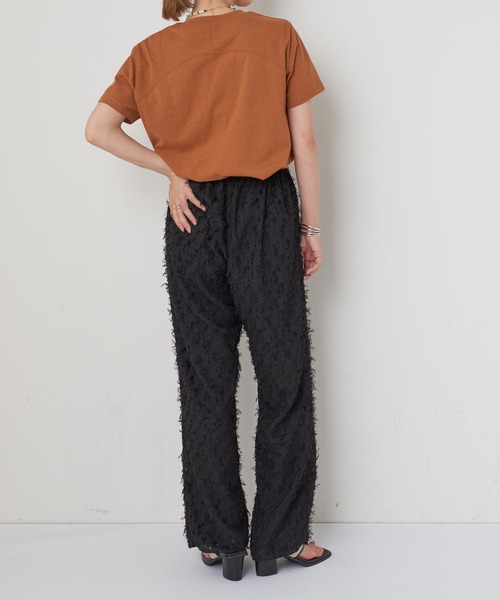 CIAOPANIC（チャオパニック）の「ECORICH"ALBUQUERQUE"Tee/ロゴプリントTシャツ（Tシャツ/カットソー・レディース・チャコールグレー/アイボリー/キャメル・FREE）」の7枚目の写真