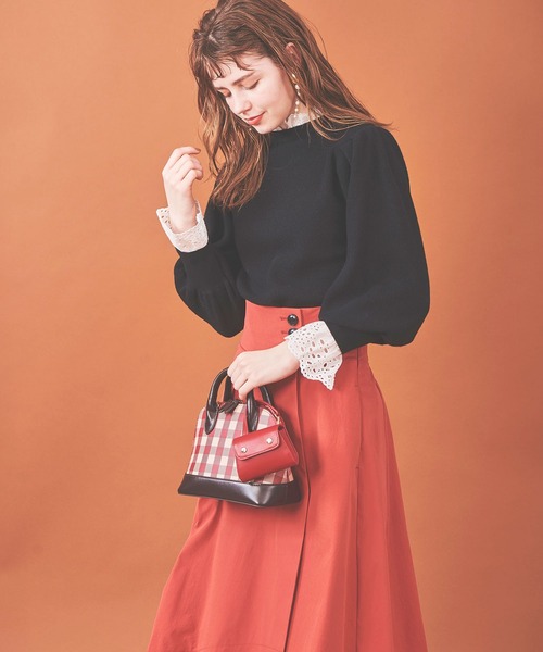 31 Sons de mode（トランテアン　ソン　ドゥ　モード）の「チェックミニショルダーバッグ（ショルダーバッグ・レディース・レッド/ブラック・FREE）」の15枚目の写真