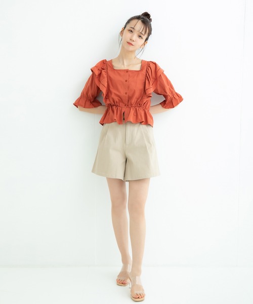 ADIRA（アディラ）の「ベーシックショートパンツ（その他パンツ・レディース・キャメル/ベージュ・MEDIUM）」の20枚目の写真