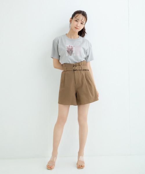 ADIRA（アディラ）の「ベーシックショートパンツ（その他パンツ・レディース・キャメル/ベージュ・MEDIUM）」の21枚目の写真