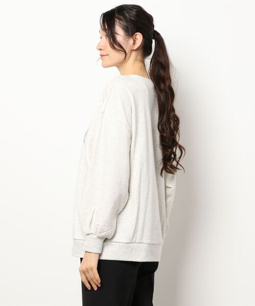 DONOBAN（ドノバン）の「裏毛カレッジロゴスウェット（スウェット・レディース・オートミール/チャコール・F）」の3枚目の写真