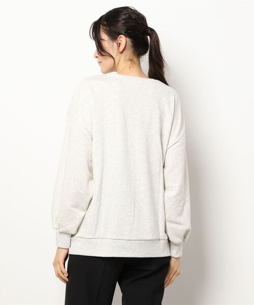 DONOBAN（ドノバン）の「裏毛カレッジロゴスウェット（スウェット・レディース・オートミール/チャコール・F）」の4枚目の写真