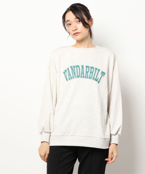 DONOBAN（ドノバン）の「裏毛カレッジロゴスウェット（スウェット・レディース・オートミール/チャコール・F）」の19枚目の写真