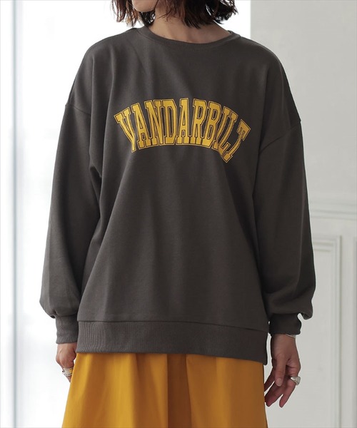 DONOBAN（ドノバン）の「裏毛カレッジロゴスウェット（スウェット・レディース・オートミール/チャコール・F）」の10枚目の写真