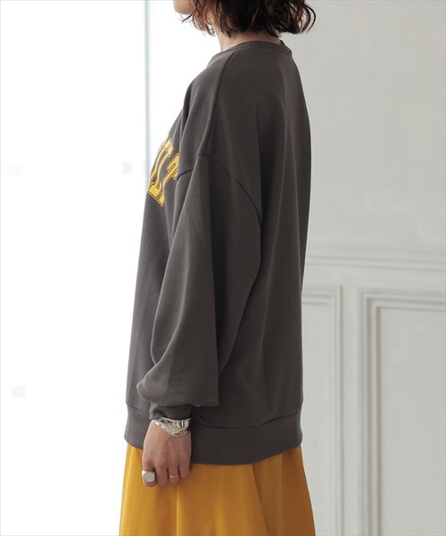 DONOBAN（ドノバン）の「裏毛カレッジロゴスウェット（スウェット・レディース・オートミール/チャコール・F）」の11枚目の写真