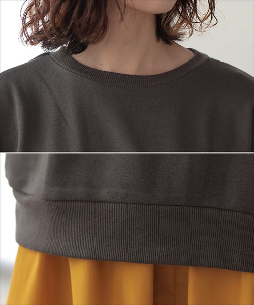 DONOBAN（ドノバン）の「裏毛カレッジロゴスウェット（スウェット・レディース・オートミール/チャコール・F）」の14枚目の写真