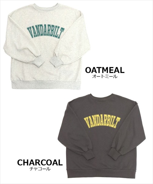 DONOBAN（ドノバン）の「裏毛カレッジロゴスウェット（スウェット・レディース・オートミール/チャコール・F）」の16枚目の写真