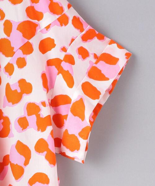 DIANE von FURSTENBERG（ダイアンフォンファステンバーグ）の「＜DIANE von FURSTENBERG（ダイアン フォン ファステンバーグ）＞レオパードプリント プルオーバーブラウス ■■■（シャツ/ブラウス・レディース・レッド・X-SMALL/SMALL）」の4枚目の写真