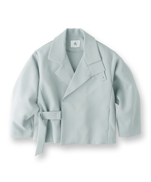 tk.TAKEO KIKUCHI(ティーケータケオキクチ)の「◆トリプルクロスショートタイロッケンジャケット(ブルゾン・メンズ・ブラック/サックスブルー/ブラウン系・01/02/03)」の6枚目の写真