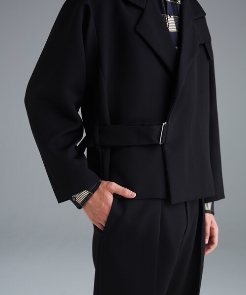 tk.TAKEO KIKUCHI(ティーケータケオキクチ)の「◆トリプルクロスショートタイロッケンジャケット(ブルゾン・メンズ・ブラック/サックスブルー/ブラウン系・01/02/03)」の7枚目の写真