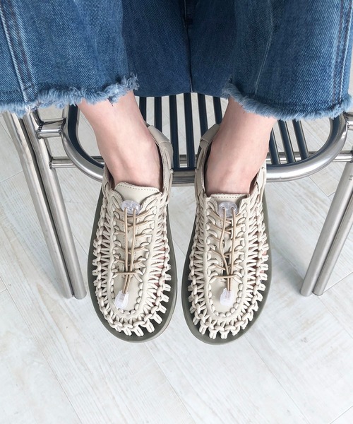 210nouve（トゥージュヌーブ）の「コードストラップデザインスピンドルサンダル（サンダル・レディース・カーキ/ブラック/ホワイト/ベージュ・38/39/37/36）」の9枚目の写真