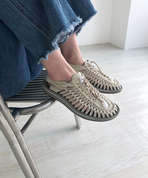 210nouve（トゥージュヌーブ）の「コードストラップデザインスピンドルサンダル（サンダル・レディース・カーキ/ブラック/ホワイト/ベージュ・38/39/37/36）」の7枚目の写真