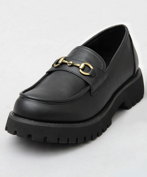 glabella（グラベラ）の「厚底 タンクソール ビットローファー / フェイクレザー スリッポン（ローファー・メンズ・ブラック・S/M/L）」の8枚目の写真