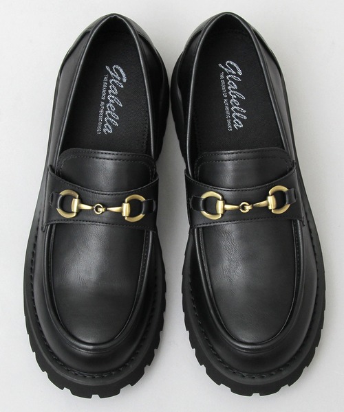 glabella（グラベラ）の「厚底 タンクソール ビットローファー / フェイクレザー スリッポン（ローファー・メンズ・ブラック・S/M/L）」の3枚目の写真