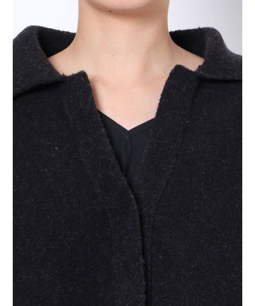 ELENDEEK（エレンディーク）の「ビックカラーショートニットセットブラウス（ニット/セーター・レディース・ブラック/オフホワイト・FREE）」の7枚目の写真