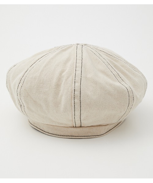 RODEO CROWNS WIDE BOWL(ロデオクラウンズワイドボウル)の「ペインターベレー(ハンチング/ベレー帽・レディース・ブラック/オフホワイト/ブルー・FREE)」の2枚目の写真