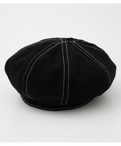 RODEO CROWNS WIDE BOWL(ロデオクラウンズワイドボウル)の「ペインターベレー(ハンチング/ベレー帽・レディース・ブラック/オフホワイト/ブルー・FREE)」の3枚目の写真