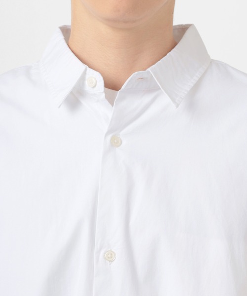 make a ray!（メイク ア レイ！）の「ワイドシルエット ブロード リラックス ロング長袖シャツ（シャツ/ブラウス・メンズ・ホワイト/ブラック/ベージュ/ストライプ・M/L）」の6枚目の写真