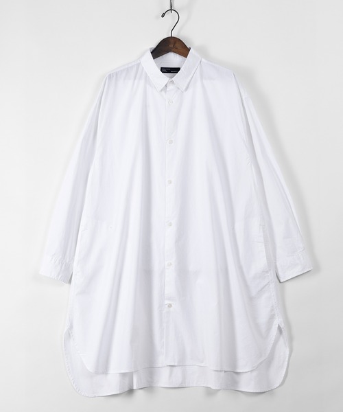 make a ray!（メイク ア レイ！）の「ワイドシルエット ブロード リラックス ロング長袖シャツ（シャツ/ブラウス・メンズ・ホワイト/ブラック/ベージュ/ストライプ・M/L）」の20枚目の写真