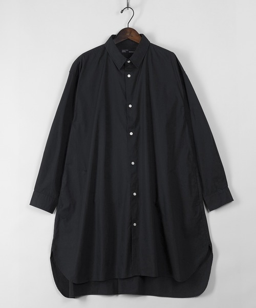 make a ray!（メイク ア レイ！）の「ワイドシルエット ブロード リラックス ロング長袖シャツ（シャツ/ブラウス・メンズ・ホワイト/ブラック/ベージュ/ストライプ・M/L）」の17枚目の写真