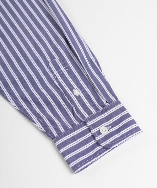 make a ray!（メイク ア レイ！）の「ワイドシルエット ブロード リラックス ロング長袖シャツ（シャツ/ブラウス・メンズ・ホワイト/ブラック/ベージュ/ストライプ・M/L）」の21枚目の写真