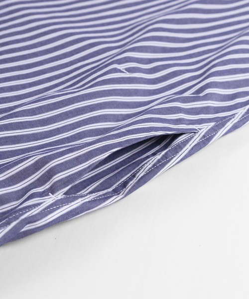 make a ray!（メイク ア レイ！）の「ワイドシルエット ブロード リラックス ロング長袖シャツ（シャツ/ブラウス・メンズ・ホワイト/ブラック/ベージュ/ストライプ・M/L）」の18枚目の写真