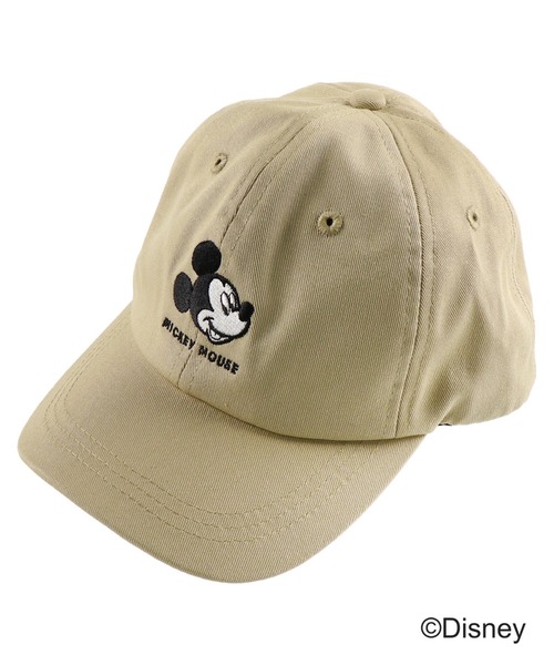 Disney（ディズニー）の「【ミッキー＆ミニーマウス】刺繍キャップ（キャップ・キッズ・ベージュ/ネイビー/ピンク/カーキオリーブ・M/L/S）」の2枚目の写真