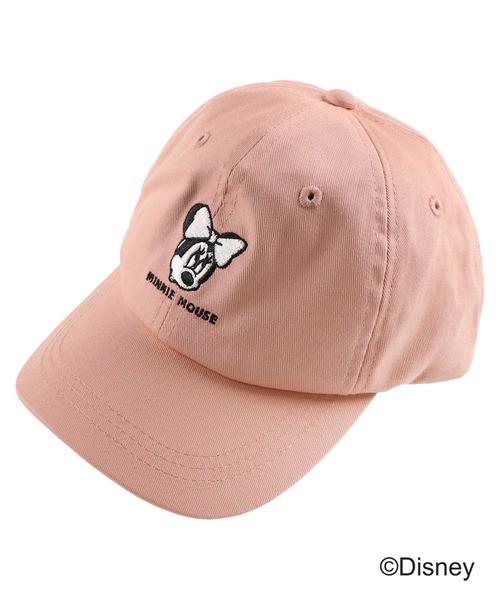 Disney（ディズニー）の「【ミッキー＆ミニーマウス】刺繍キャップ（キャップ・キッズ・ベージュ/ネイビー/ピンク/カーキオリーブ・M/L/S）」の4枚目の写真