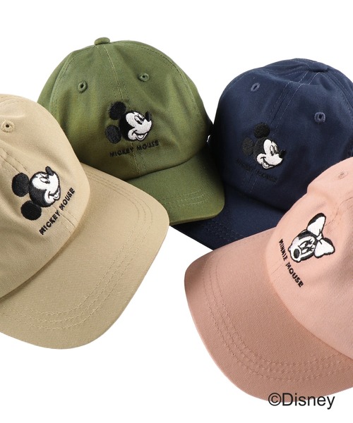 Disney（ディズニー）の「【ミッキー＆ミニーマウス】刺繍キャップ（キャップ・キッズ・ベージュ/ネイビー/ピンク/カーキオリーブ・M/L/S）」の16枚目の写真