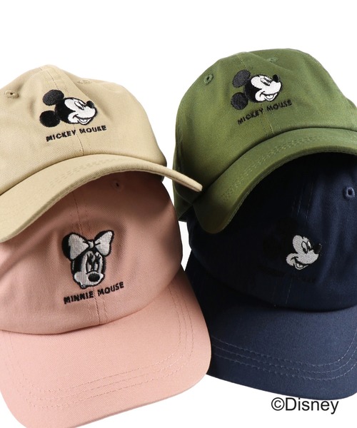 Disney（ディズニー）の「【ミッキー＆ミニーマウス】刺繍キャップ（キャップ・キッズ・ベージュ/ネイビー/ピンク/カーキオリーブ・M/L/S）」の15枚目の写真