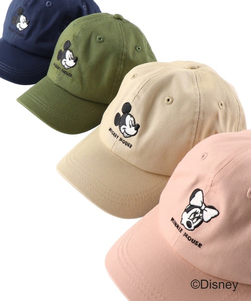 Disney（ディズニー）の「【ミッキー＆ミニーマウス】刺繍キャップ（キャップ・キッズ・ベージュ/ネイビー/ピンク/カーキオリーブ・M/L/S）」の14枚目の写真