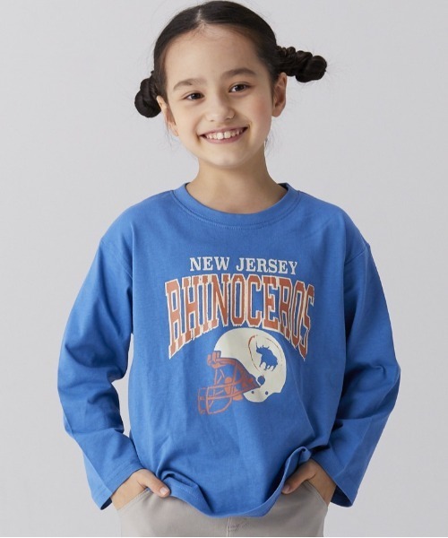 Life Support Products(ライフサポートプロダクツ)の「プリントロンT (L-6699/80~150cm)(Tシャツ/カットソー・キッズ・チャコール/杢グレー/ブルー/ブラウン/ブラック/アイボリー/オフホワイト・110/120/130/140/150/80/90/95/100)」の7枚目の写真