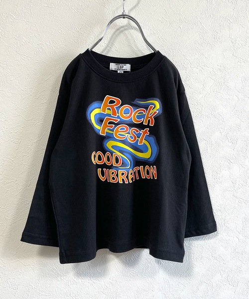 Life Support Products(ライフサポートプロダクツ)の「プリントロンT (L-6699/80~150cm)(Tシャツ/カットソー・キッズ・チャコール/杢グレー/ブルー/ブラウン/ブラック/アイボリー/オフホワイト・110/120/130/140/150/80/90/95/100)」の3枚目の写真