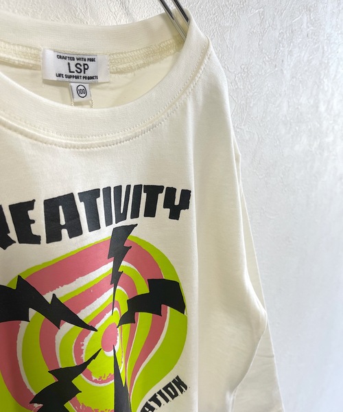 Life Support Products(ライフサポートプロダクツ)の「プリントロンT (L-6699/80~150cm)(Tシャツ/カットソー・キッズ・チャコール/杢グレー/ブルー/ブラウン/ブラック/アイボリー/オフホワイト・110/120/130/140/150/80/90/95/100)」の15枚目の写真