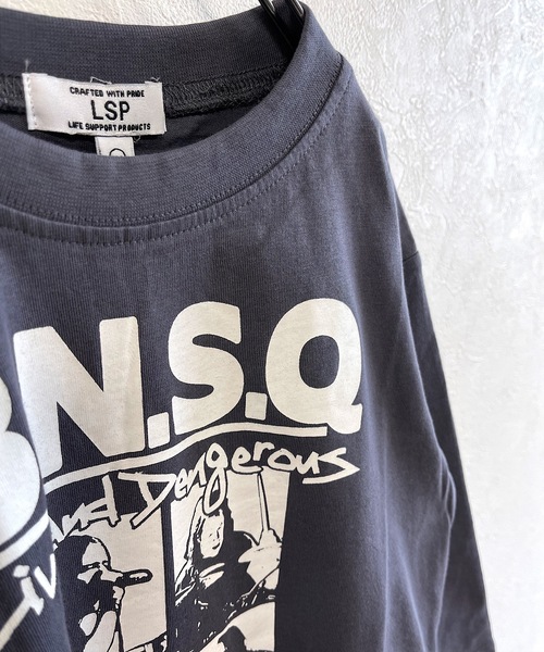 Life Support Products(ライフサポートプロダクツ)の「プリントロンT (L-6699/80~150cm)(Tシャツ/カットソー・キッズ・チャコール/杢グレー/ブルー/ブラウン/ブラック/アイボリー/オフホワイト・110/120/130/140/150/80/90/95/100)」の9枚目の写真