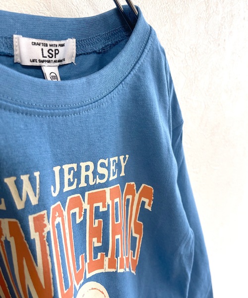 Life Support Products(ライフサポートプロダクツ)の「プリントロンT (L-6699/80~150cm)(Tシャツ/カットソー・キッズ・チャコール/杢グレー/ブルー/ブラウン/ブラック/アイボリー/オフホワイト・110/120/130/140/150/80/90/95/100)」の19枚目の写真