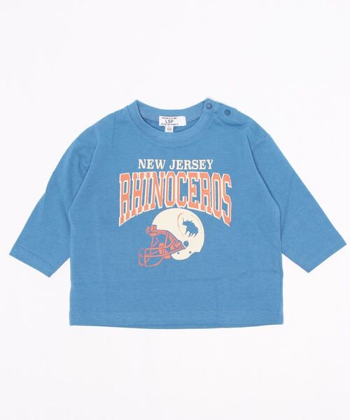 Life Support Products(ライフサポートプロダクツ)の「プリントロンT (L-6699/80~150cm)(Tシャツ/カットソー・キッズ・チャコール/杢グレー/ブルー/ブラウン/ブラック/アイボリー/オフホワイト・110/120/130/140/150/80/90/95/100)」の10枚目の写真