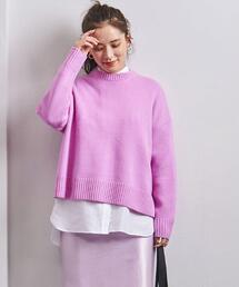 UNITED ARROWS | ＜UNITED ARROWS＞W/CA スリット クルーネック ニット W †(ニット/セーター)