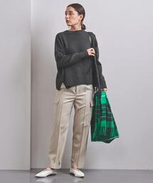 UNITED ARROWS | ＜UNITED ARROWS＞W/CA スリット クルーネック ニット W †(ニット/セーター)