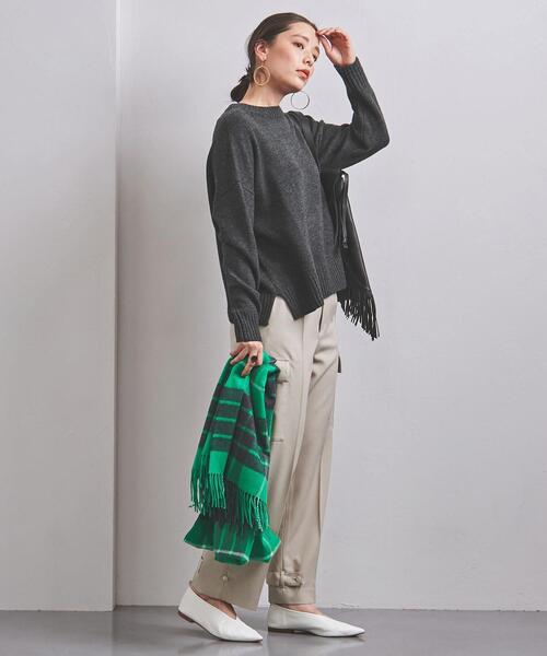 UNITED ARROWS(ユナイテッドアローズ)の「<UNITED ARROWS>W/CA スリット クルーネック ニット W †(ニット/セーター・レディース・ダークグレー/ベージュ/ライトピンク/オフホワイト・フリー)」の20枚目の写真