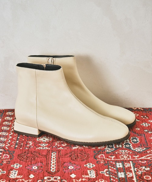 ORiental TRaffic（オリエンタルトラフィック）の「ソフトレザーショートブーツ/11407（ブーツ・レディース・ブラック/ブラウン/ホワイト・S/M/L/LL/3L/SS）」の4枚目の写真