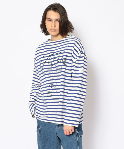 CAL O LINE/キャルオーライン　BASQUE BORDER L/S TEE バスクボーダーロングスリーブティー