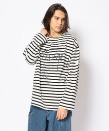 CAL O LINE | CAL O LINE/キャルオーライン　BASQUE BORDER L/S TEE バスクボーダーロングスリーブティー(Tシャツ/カットソー)