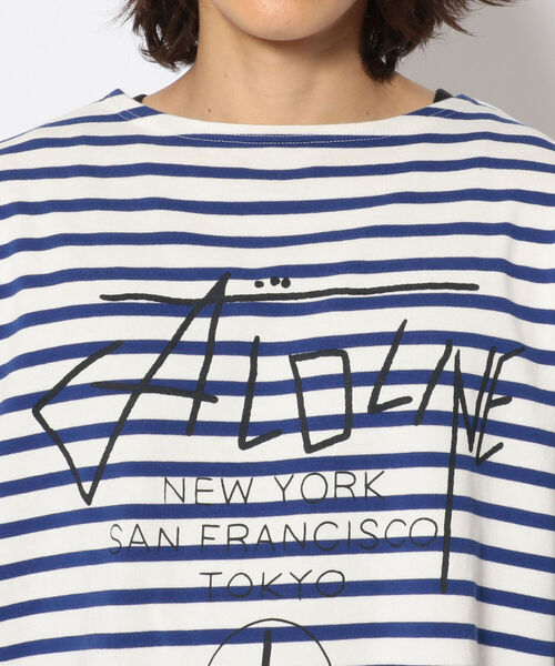 CAL O LINE/キャルオーライン　BASQUE BORDER L/S TEE バスクボーダーロングスリーブティー