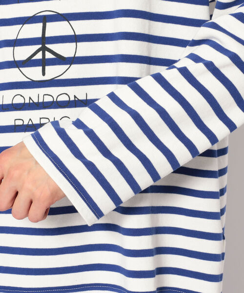 CAL O LINE/キャルオーライン　BASQUE BORDER L/S TEE バスクボーダーロングスリーブティー