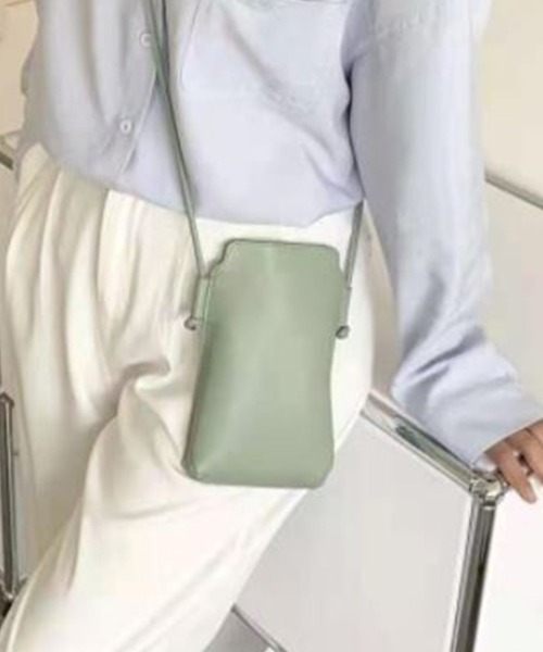 MAISON BREEZE（メゾンブリーズ）の「【MAISON BREEZE】スマートミニマルショルダーバッグ KNF（ショルダーバッグ・レディース・イエロー/グリーン/サックスブルー/ホワイト/ブラック/ベージュ/ブラウン・FREE）」の6枚目の写真