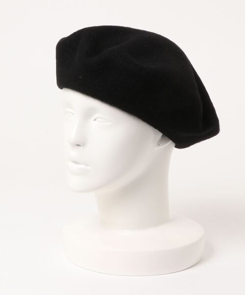 Te chichi TERRASSE（テチチテラス）の「バスクベレー帽（ハンチング/ベレー帽・レディース・ブラック/ベージュ・ﾌﾘ-）」の2枚目の写真