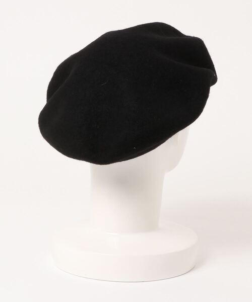 Te chichi TERRASSE（テチチテラス）の「バスクベレー帽（ハンチング/ベレー帽・レディース・ブラック/ベージュ・ﾌﾘ-）」の3枚目の写真