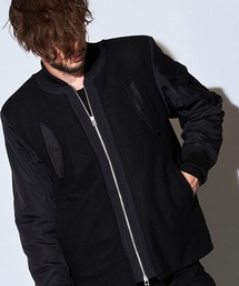 NO ID.（ノーアイディ）の「【NO ID.】Nylon Switch Melton Bomber Jacket / ナイロン 切替 メルトン ボンバー ジャケット（ブルゾン）」